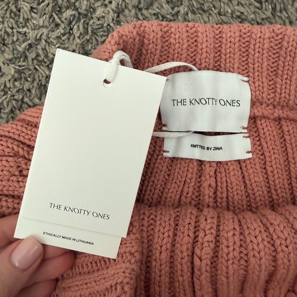 Knotty Ones Delcia Women's Rose Pink Sweater Set - Picture 3 of 12